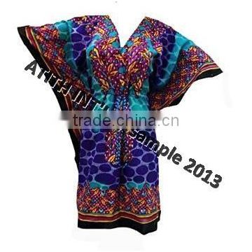 100% Microfiber Printed Medium Round Neck Poncho