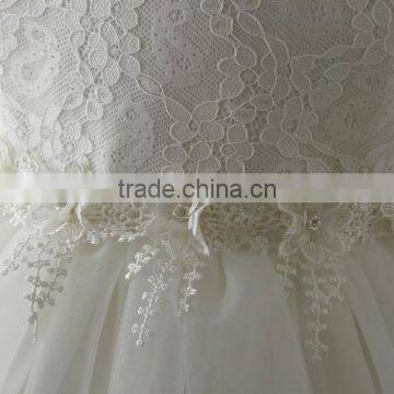 New Child Vietnam 0-2 Years Old Baby Dress Model Newborn Baby Birthday Party Dress Flower White Girl Fluffy Dresses For Wedding photo-5