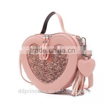 2017 shoulder bag for girls fashion handbag sequines love single shoulder bag