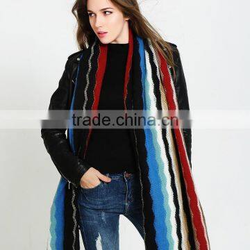 Hot Sales Cheap Pirce Ladies Winter Cotton Knitted Scarf China Factory photo-3