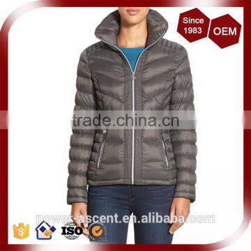 European Women Winter Foldable Down Jackets Down Feather Fill