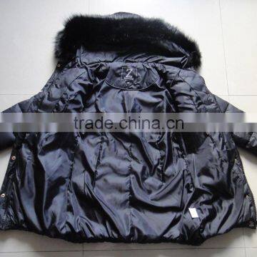 Women 100% Polyester Padding Winter Long Jacket photo-3