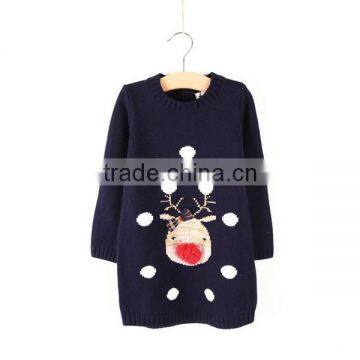Baby Santa Sweater Dress Cotton Christmas Wear photo-6