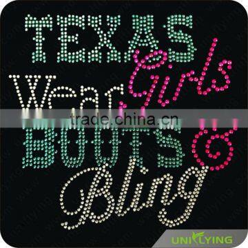 Letter Design Rhinestone Transfer for Clothing photo-3