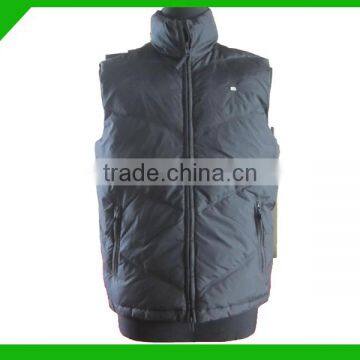 high quality black mens down vest