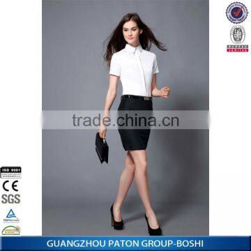 Boshi Factory Price 100% Cotton Ladies Office Shirt Women Shirt With OEM Service photo-3