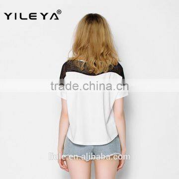 Latest High Fashion Summer Free Pattern Printed Ladies Black Foreign t Shirts, Ladies Cotton t Shirts, Overseas t Shirts photo-4