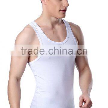 Mens Modal Viscose Bodybuilding Tight Blank Summer Sports Singlet/tank Tops