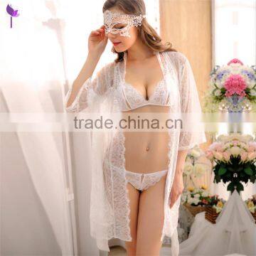Women sexy underware OEM transparent smock lace lingeries babydoll for wholesale