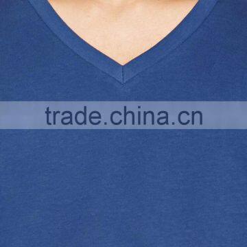 2017 Guangzhou Shandao OEM Summer 180g 100% Cotton V-Neck Short Sleeve Slim Fit Men's T- Shirt photo-4