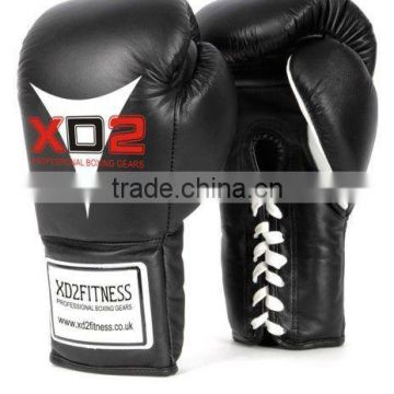 Lace Up Pro Fight Boxing Gloves Mexican Style