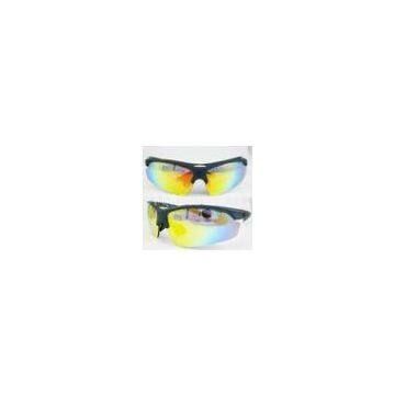 Indoor or outdoor anti glare mens Sport Sunglass with Impact resistance for helmet