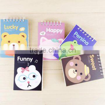Small Cute Cartoon Notebook Sprial Pocket Notepad for School Children photo-2