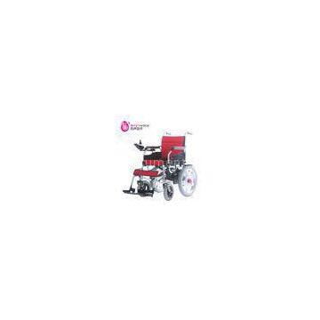 OEM ODM Indoor Compact Folding Wheelchair Electric Powered With Silver Frame