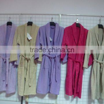 100% cotton terry bathrobe
