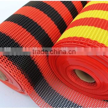 PVC Double Color Anti Slip Coil Mat for Hexagon