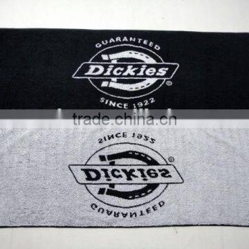 100 cotton jacquard gym towel