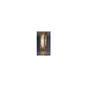 Natural bamboo floor light
