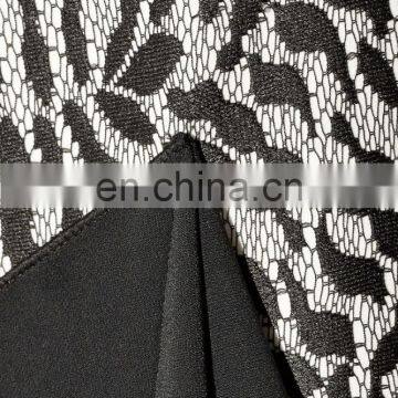 Fashion Lace Dress Designs Black Hot Sexy Photos Mini Dress Crepe Paneled Lace Dress photo-5