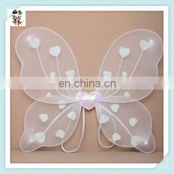 Kids Fancy Dress Dance Cheap White Fairy Butterfly Party Wings HPC-0878