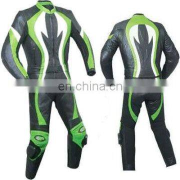 (Supper Deal) SH-552 Genuine Leather Motor Bike Suit,Leather Racing Motorcycle Suit