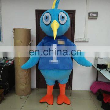 Custom Piki bird mascot costume blue bird mascot for kids party