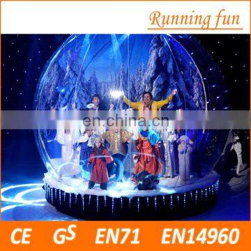 Factory Sale attractive style electric christmas snow globes, giant snow ball