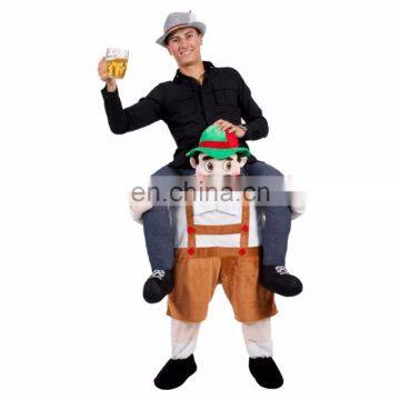 Funny Piggyback Ride On Pick Me Up Beer Man Costume