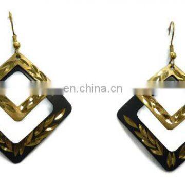 Pattern Brass Fashion Earring