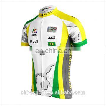 2016 OEM team specialized cycling jersey and bib shorts 100 % polyester Sublimation short sleeves