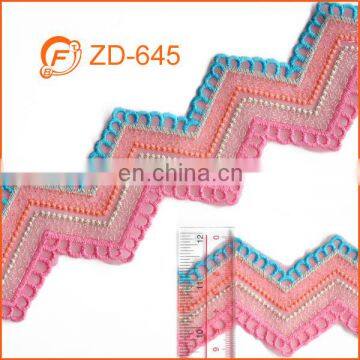 fashion quality embroidered polyester braid trim