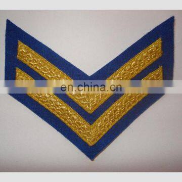 Corporal Chevron Navy Blue Rank Mess Dress / Uniform Chevrons | Shoulder Ranks