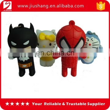 Custom 3d pvc keyring cartoon character