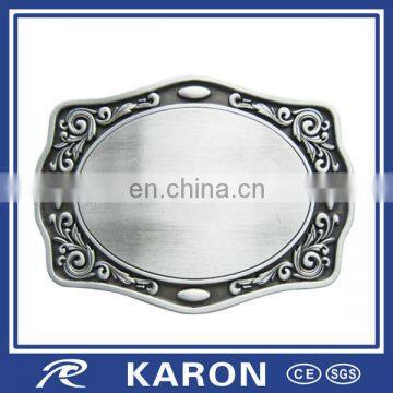 custom antique plated blank belt buckles wholesale