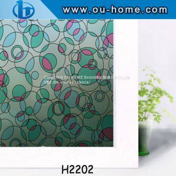 OUHOME PVC Film Manufacturer Color Stained PVC Static Window Film Plastic Vinyl Sticker photo-4