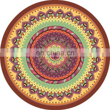 Eco friendly round suede microfiber yoga mat