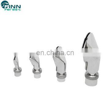 Brass material stainless steel fountains factory supply fan water jet nozzle