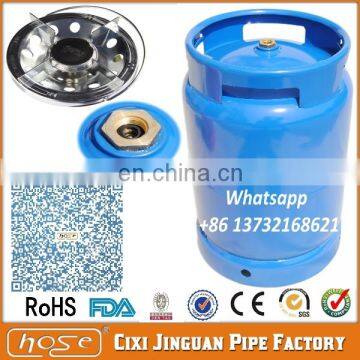 ORANGE BLUE COLOR PROPANE BUTANE GAS 10KG LPG GAS CYLINDER, EMPTY PORTABLE LPG GAS CYLINDER WITH BURNER FRAME FOR NIGERIA COOKER photo-4