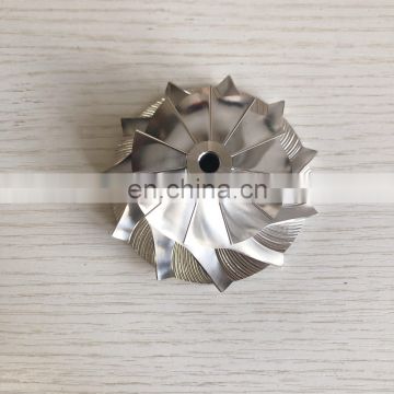 GT2871 49.20/70.98mm 11+0 blades performance design milling/aluminum 2618/Billet compressor wheel for racing