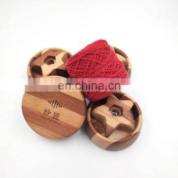 Yarn Craftsman Manufacturer Wholesale Weaving Tools Wooden Spool for Knitting Yarn photo-6