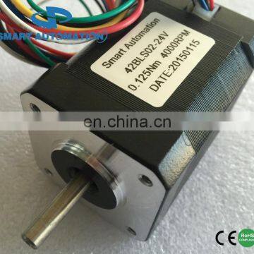 42BLS Size 42mm Square Flange Brushless dc Motor 24 Volt, Rated 4000rpm, Upto 100w, Low Cost Version