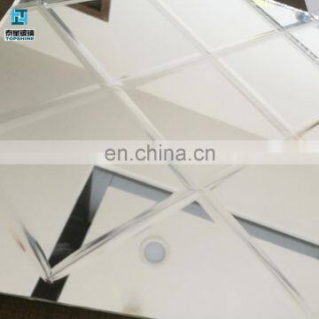 glass mirror v grooving engrave beveled groove mirror