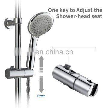 Luxury Thermostiatic Mixer Faucet Brass Diverter Adjustable Height Shower Bar With Rain Shower Head and Hand Shower photo-3