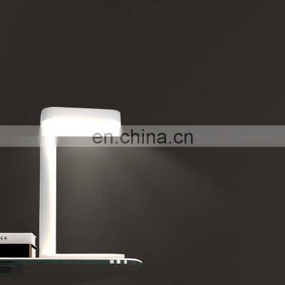 Book Reading Rechargeable Aluminium+acrylic Cordless Touch Switch Cell Eye Care Table Lamp for Study photo-3