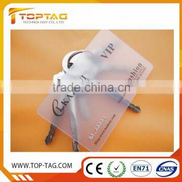 Standard Transparent card with embosing number / picture / logo