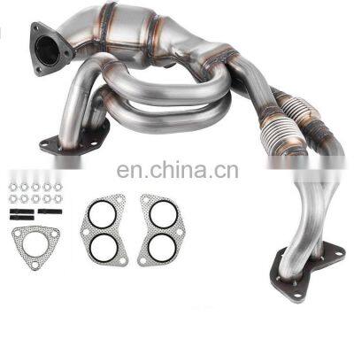 Car Catalytic Converter Stainless Steel Exhaust Pipes For SUBARU FORESTER 2006 - 2012 2.5L