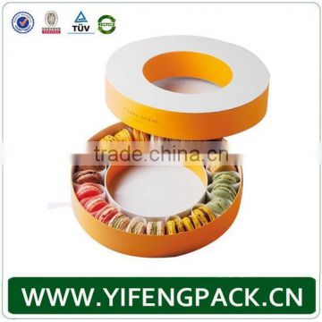 customized round macarons boxes wholesale