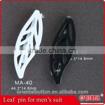 fashion leaf shape lapel pin