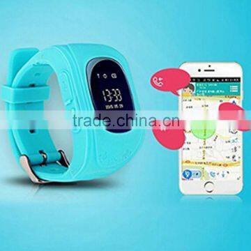 New Model kids GPS tracker smart watch Q50 with GSM SOS calling function smart watch phone 2016