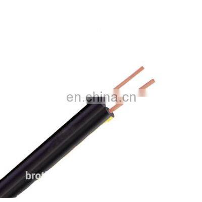 2 Core Flat Telephone Cable Black